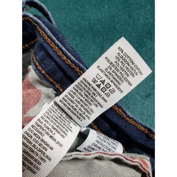 Lucky Brand Jeans Size 2 Womens Blue Stretch Pant Denim Mid Rise Charlie Skinny - Picture 4 of 13